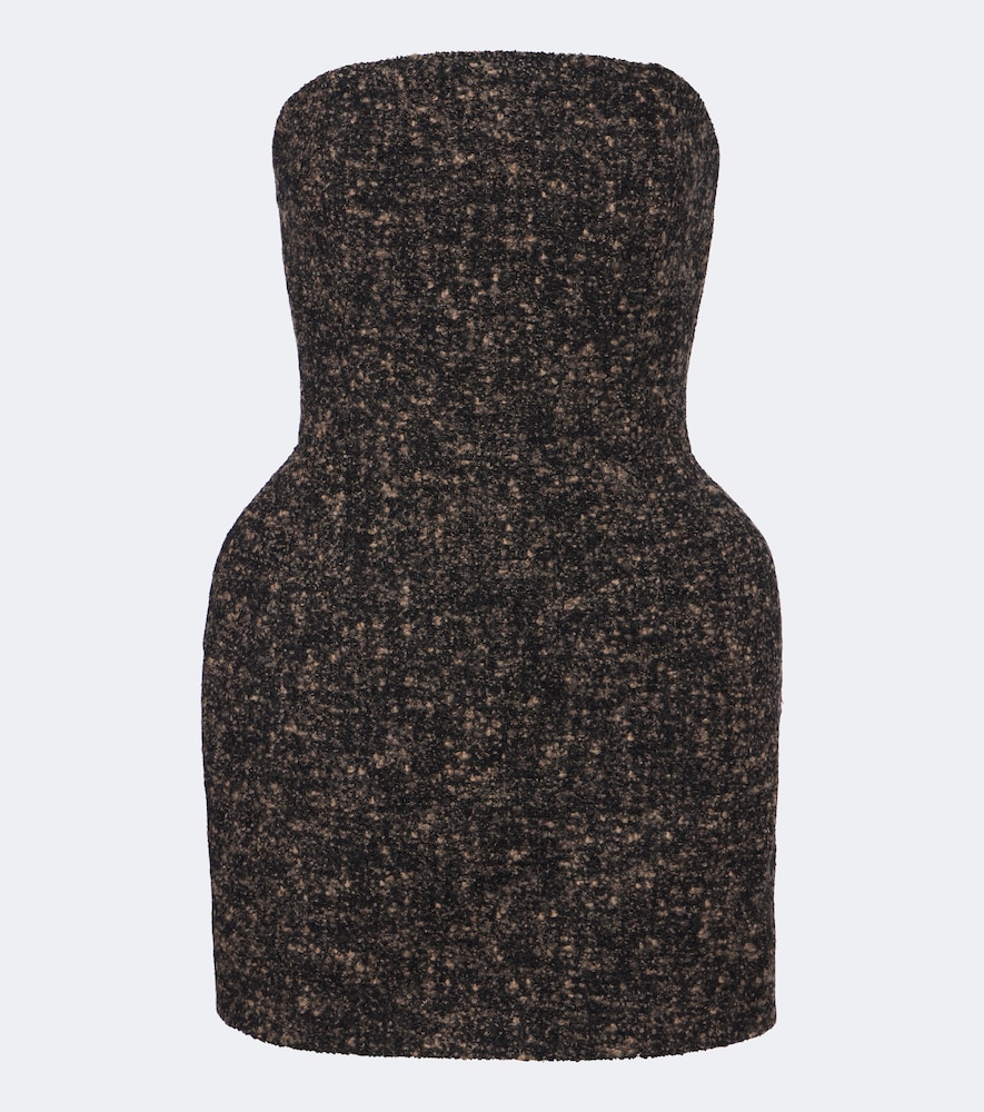 Bustier-Kleid aus Bouclé