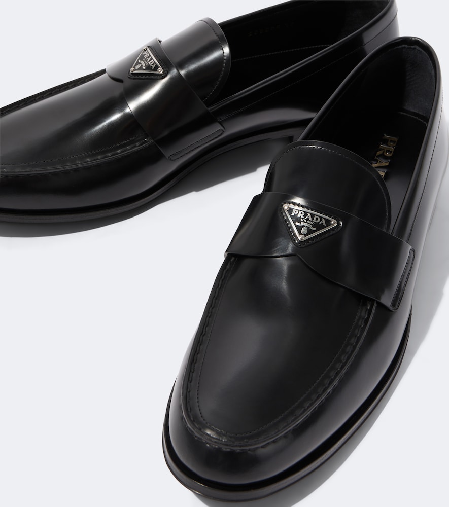 Logo Leather Loafers