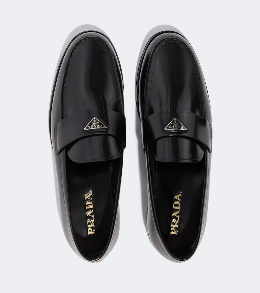 Logo Leather Loafers