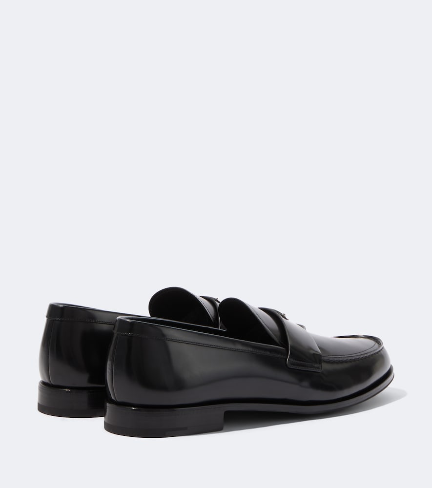 Logo Leather Loafers