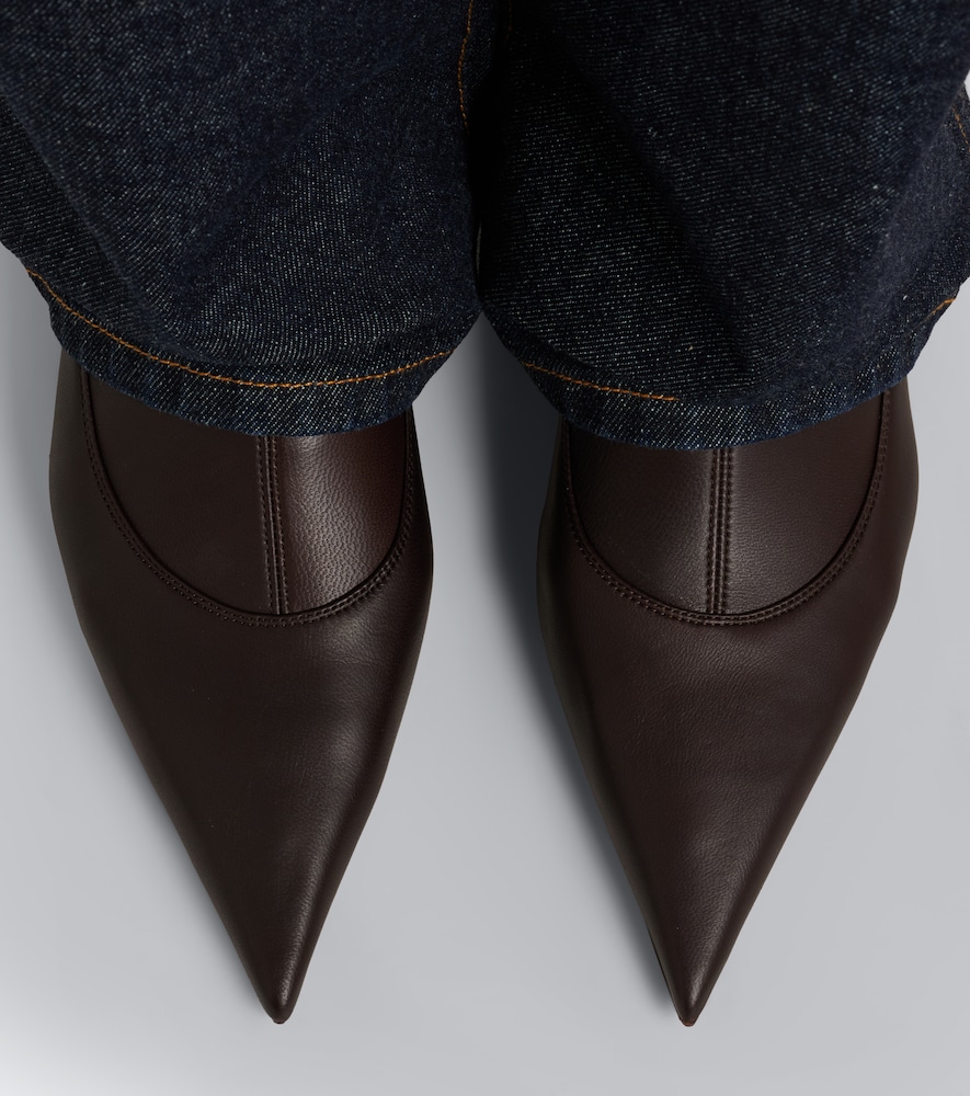 Valerie Leather Mid-Calf Boots