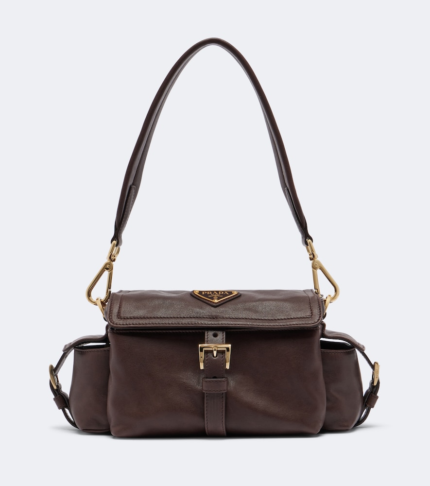 Schultertasche Explore Medium aus Leder