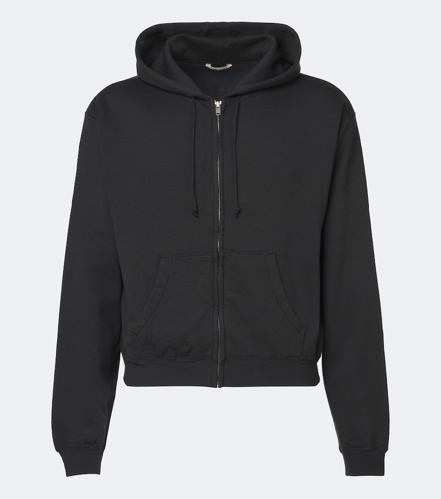 Cotton, Wool, And Silk Zip-Up Hoodie