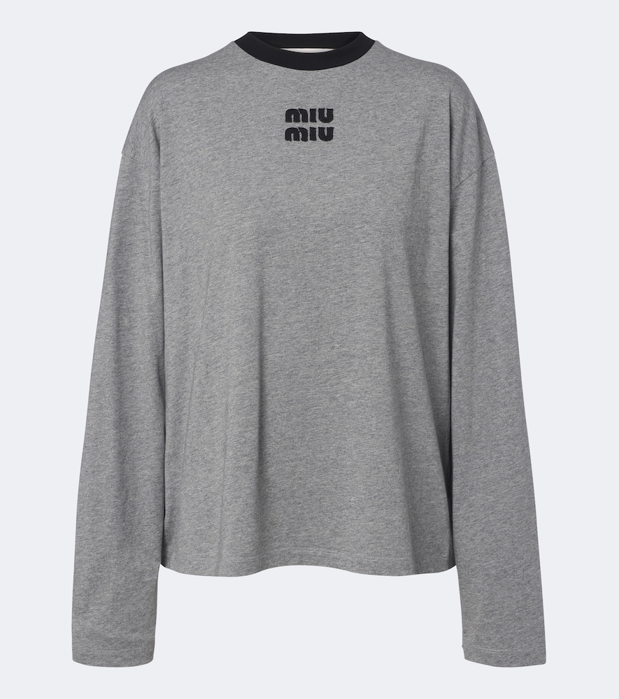 Miu Miu T-shirt Cassandre en piqu de coton 680 €