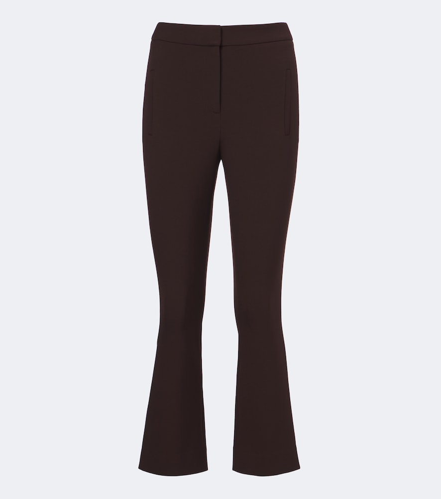 Veronica Beard Arte Bootcut Pants In Brown