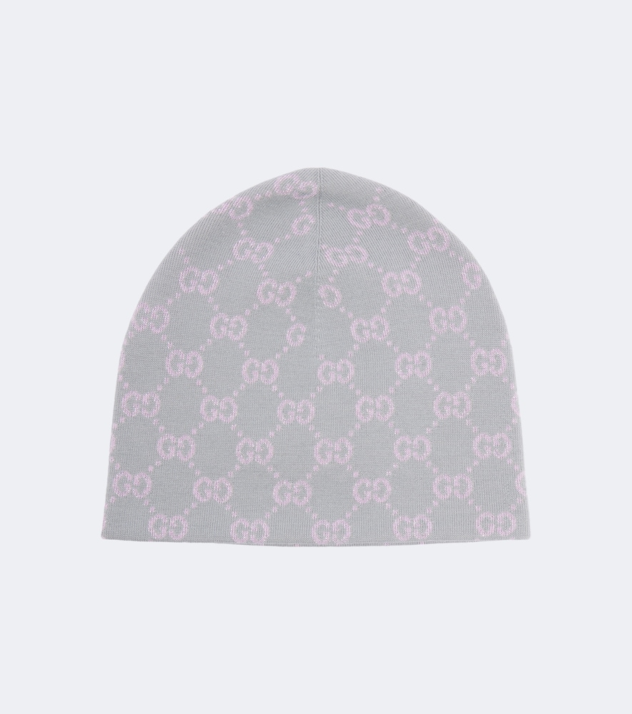 Berretto in misto lana jacquard GG