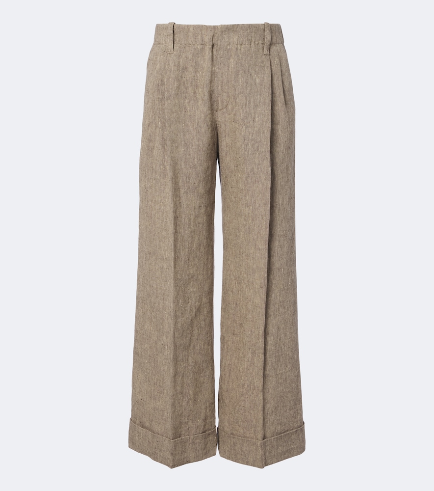 Weite Hose Monili aus Leinen