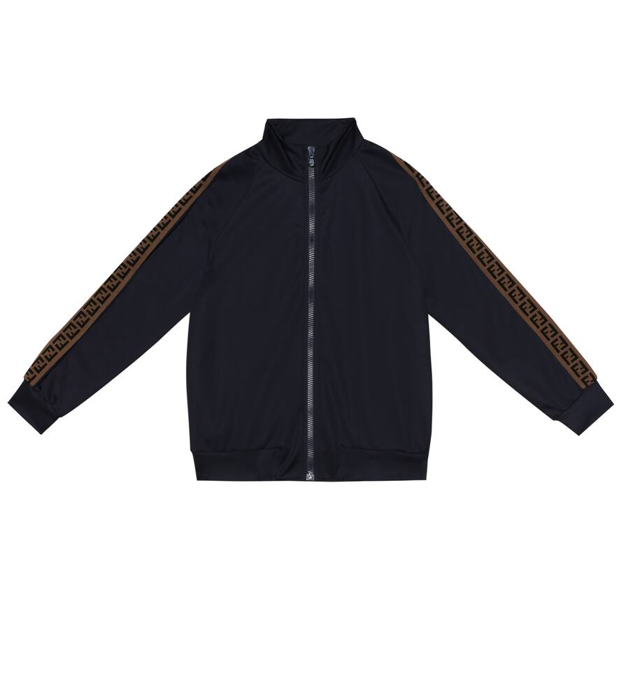 Click to view more detailed imagery on our partner's website Fendi Kids' Double-f Logo Track Jacket In Blue