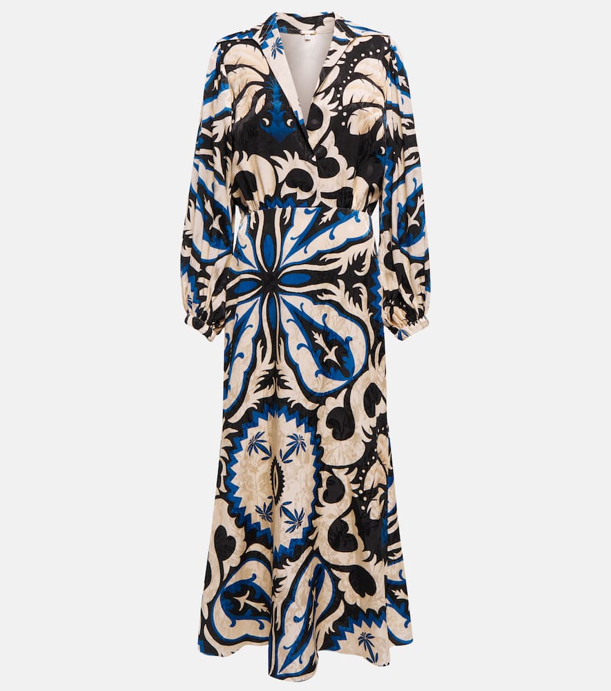 Johanna Ortiz Blurred Reality jacquard midi dress
