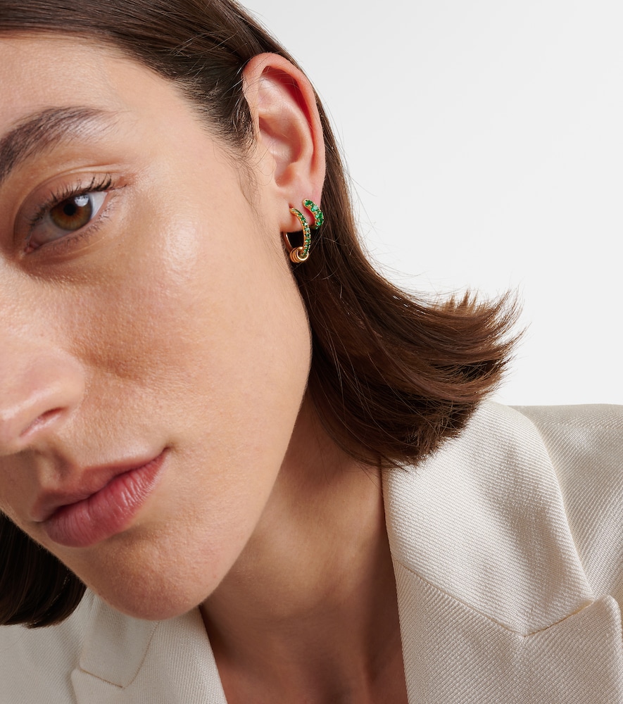 Spinelli Kilcollin Ara 18kt gold earrings with emeralds