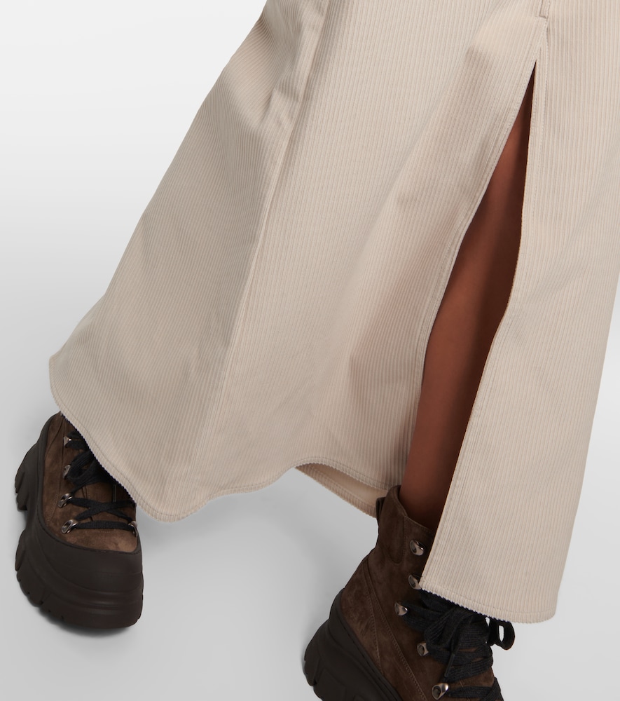 Brunello Cucinelli Brunello Cucinelli Cotton Corduroy Maxi Skirt 