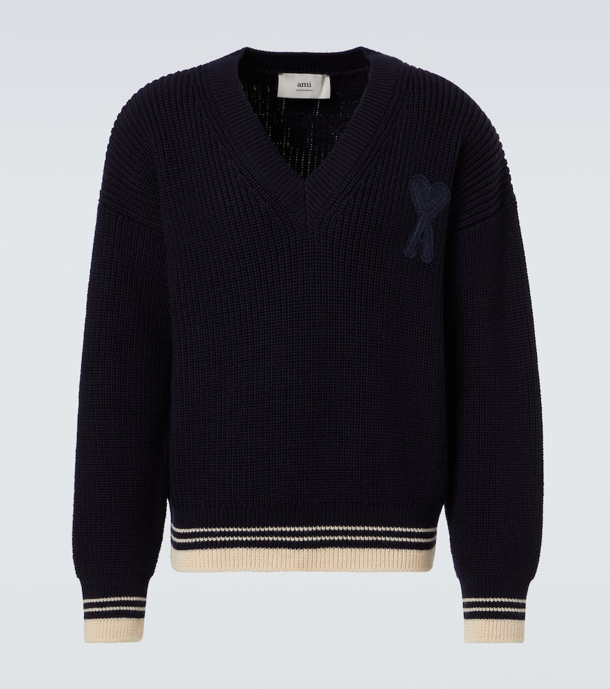 Ami Alexandre Mattiussi Ami Paris Sweaters In Blue