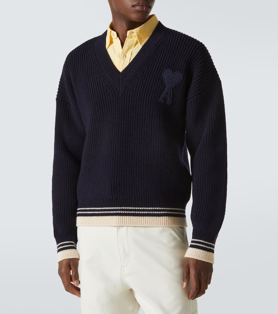 Ami Alexandre Mattiussi Ami Paris Sweaters In Blue