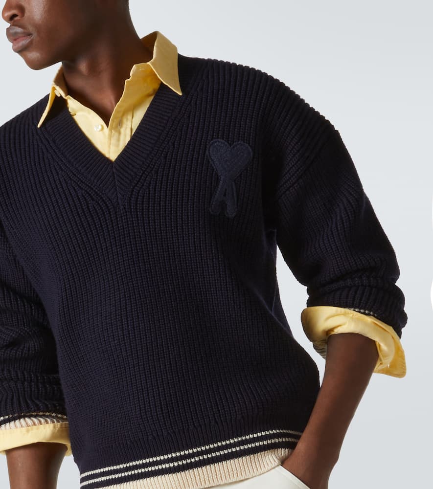 Ami Alexandre Mattiussi Ami Paris Sweaters In Blue