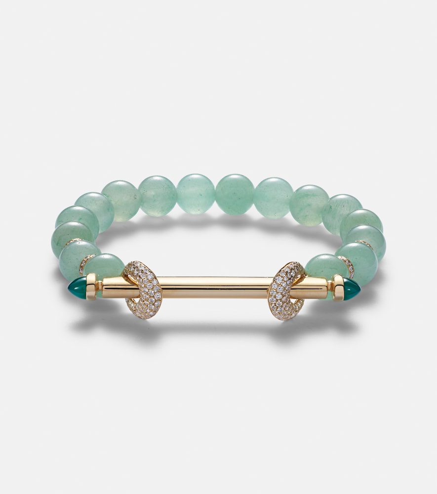 Ananya Chakra 18kt gold bracelet with gemstones