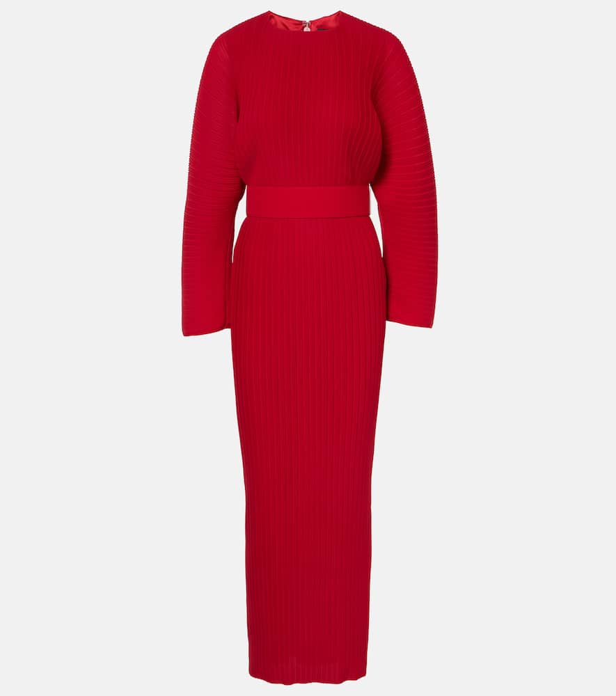 Solace London Mirabelle Maxi Dress In Red
