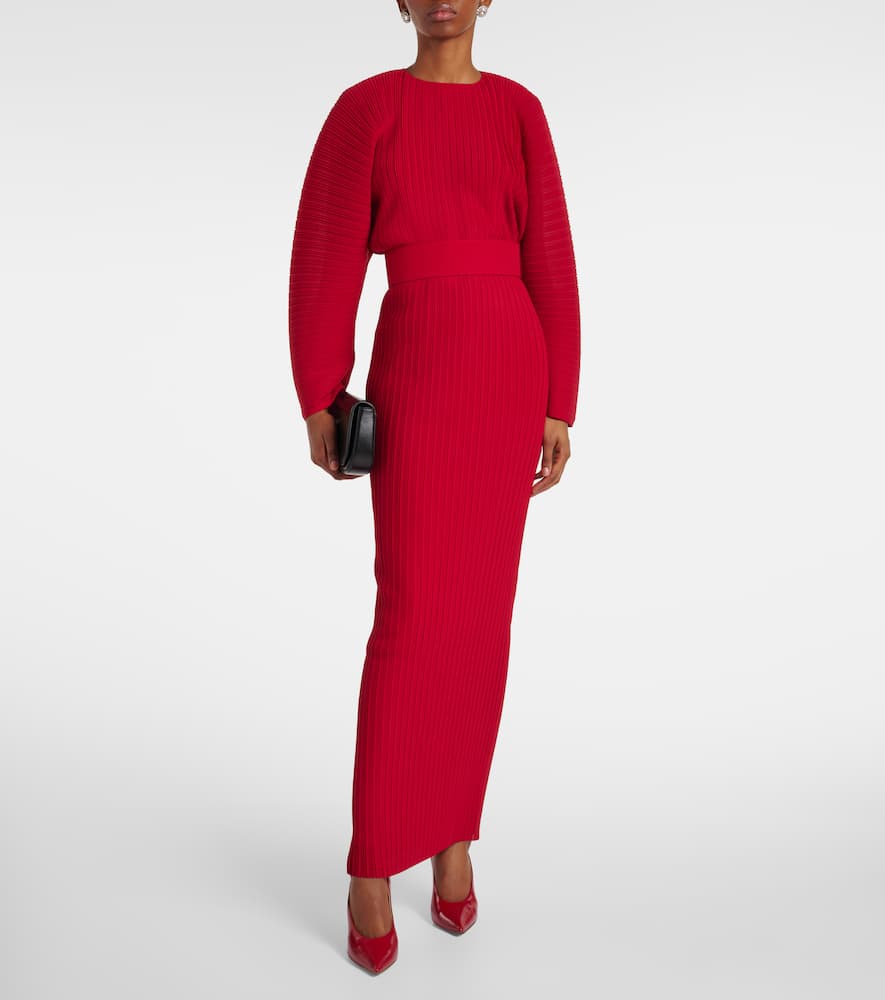 Solace London Mirabelle Maxi Dress In Red
