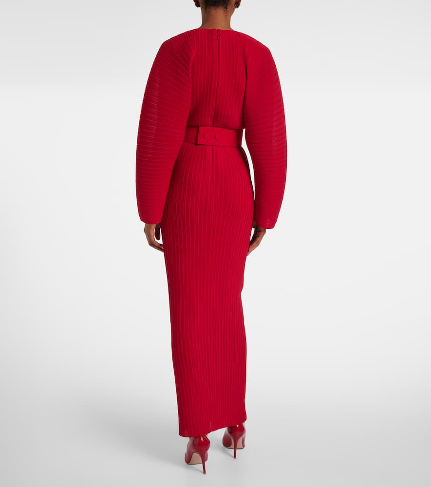 Solace London Mirabelle Maxi Dress In Red