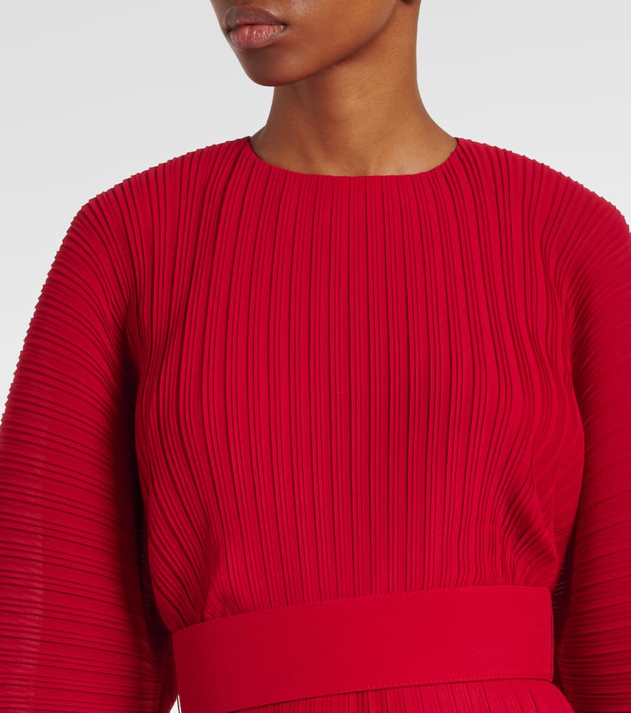 Solace London Mirabelle Maxi Dress In Red