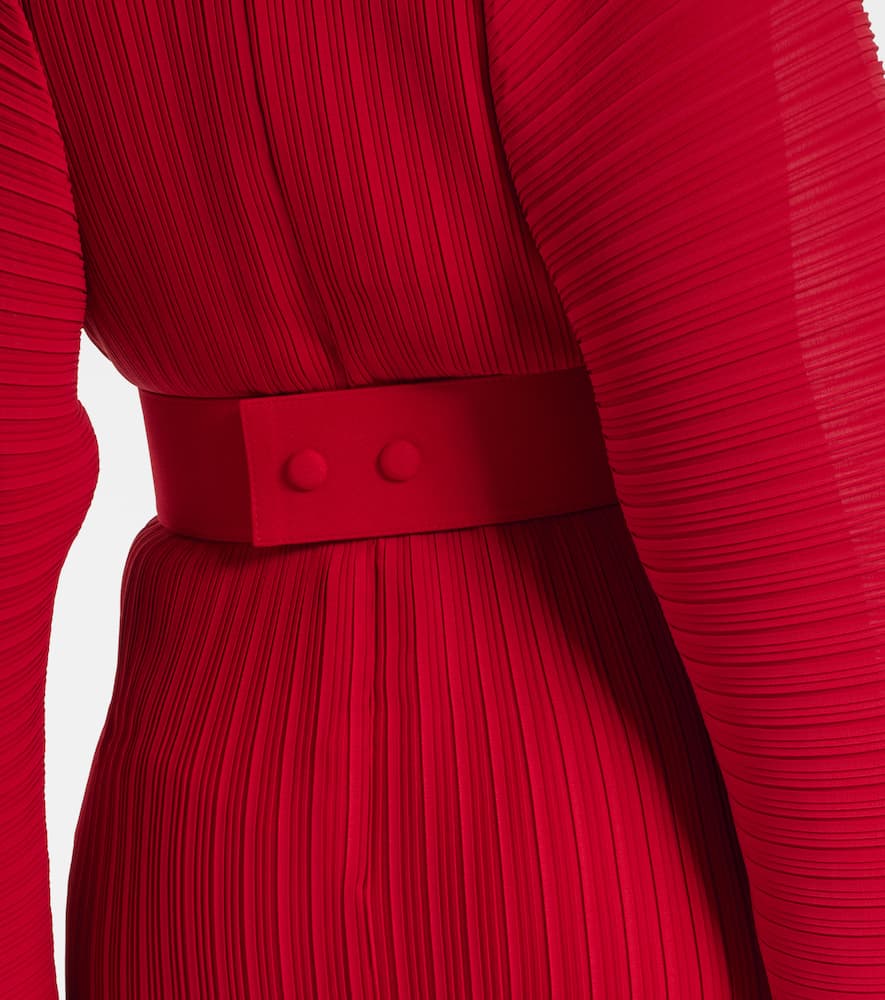 Solace London Mirabelle Maxi Dress In Red