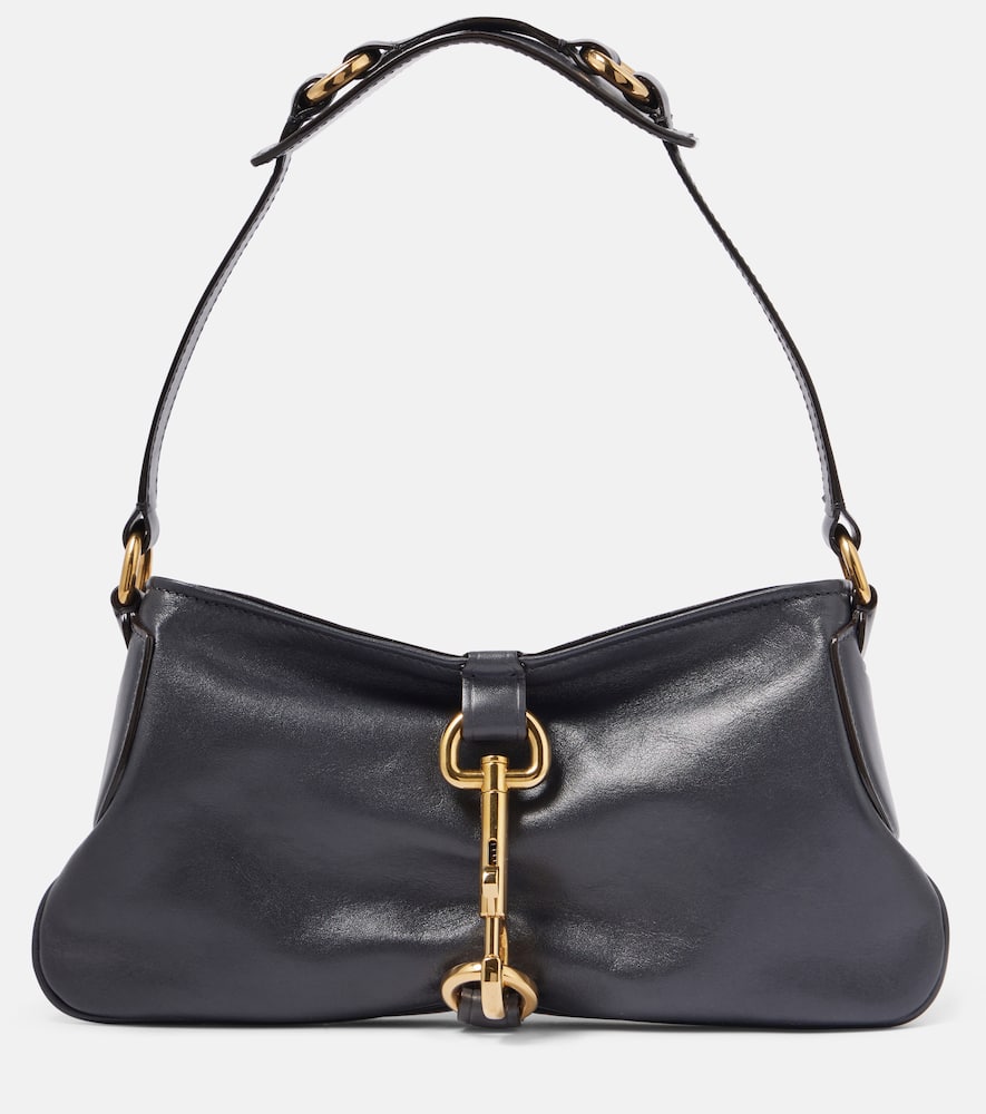 Chloé Kerala 25 Black Shoulder Bag In Grey