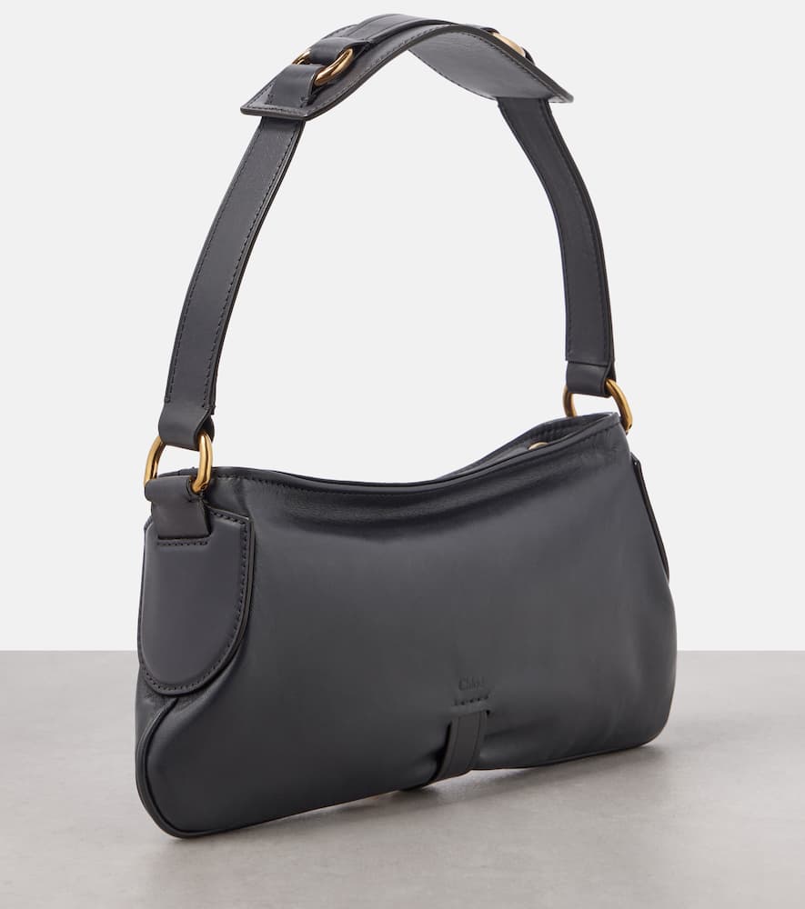 Chloé Kerala 25 Black Shoulder Bag In Grey