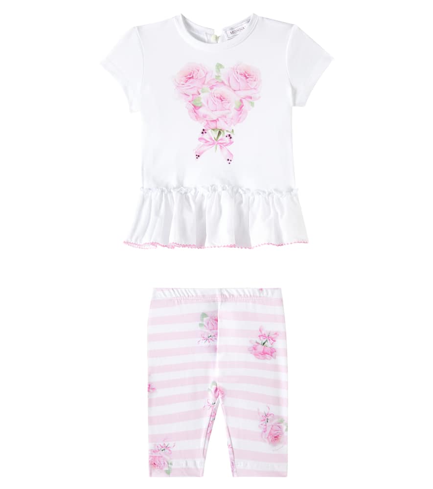 Monnalisa Baby Set Aus Top Und Leggings In Pink