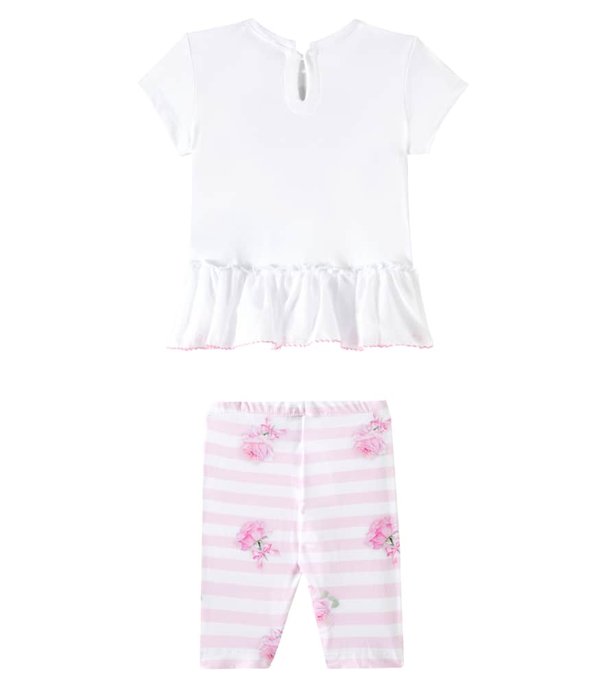 Monnalisa Baby Set Aus Top Und Leggings In Pink
