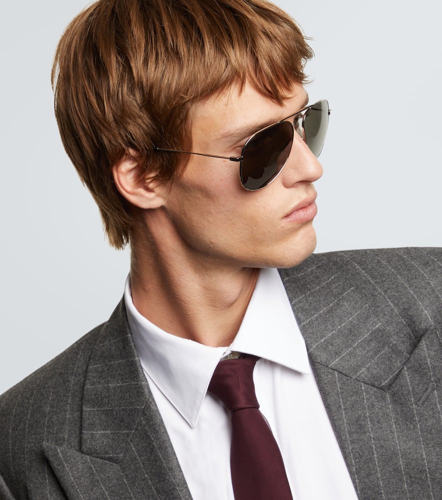 Saint Laurent Aviator-sonnenbrille Sl 800 In Schwarz