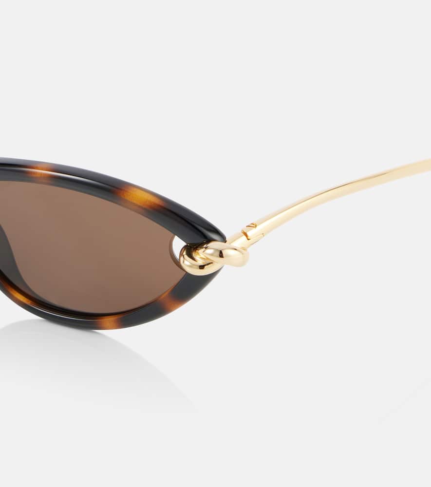 Bottega Veneta Cat-eye Sunglasses In Brown