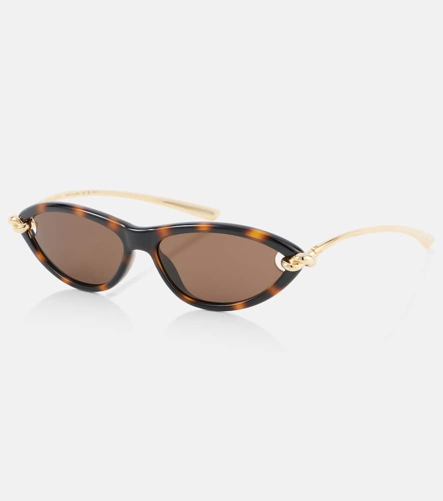 Bottega Veneta Cat-eye Sunglasses In Brown