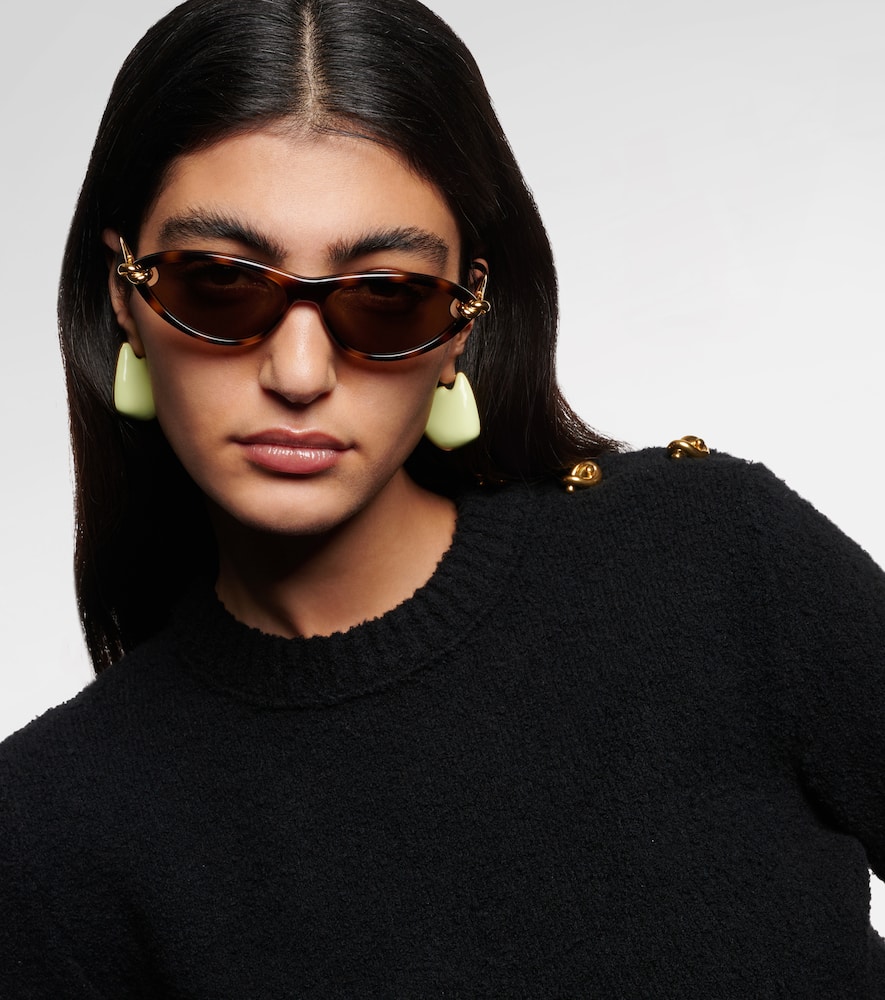 Bottega Veneta Cat-eye Sunglasses In Brown