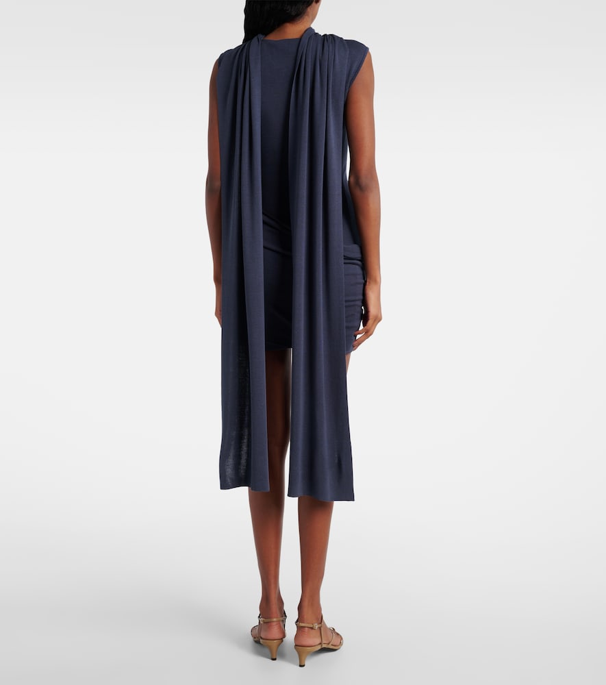  Aya Muse Aya Muse Solar Scarf-detail Silk-blend Minidress 