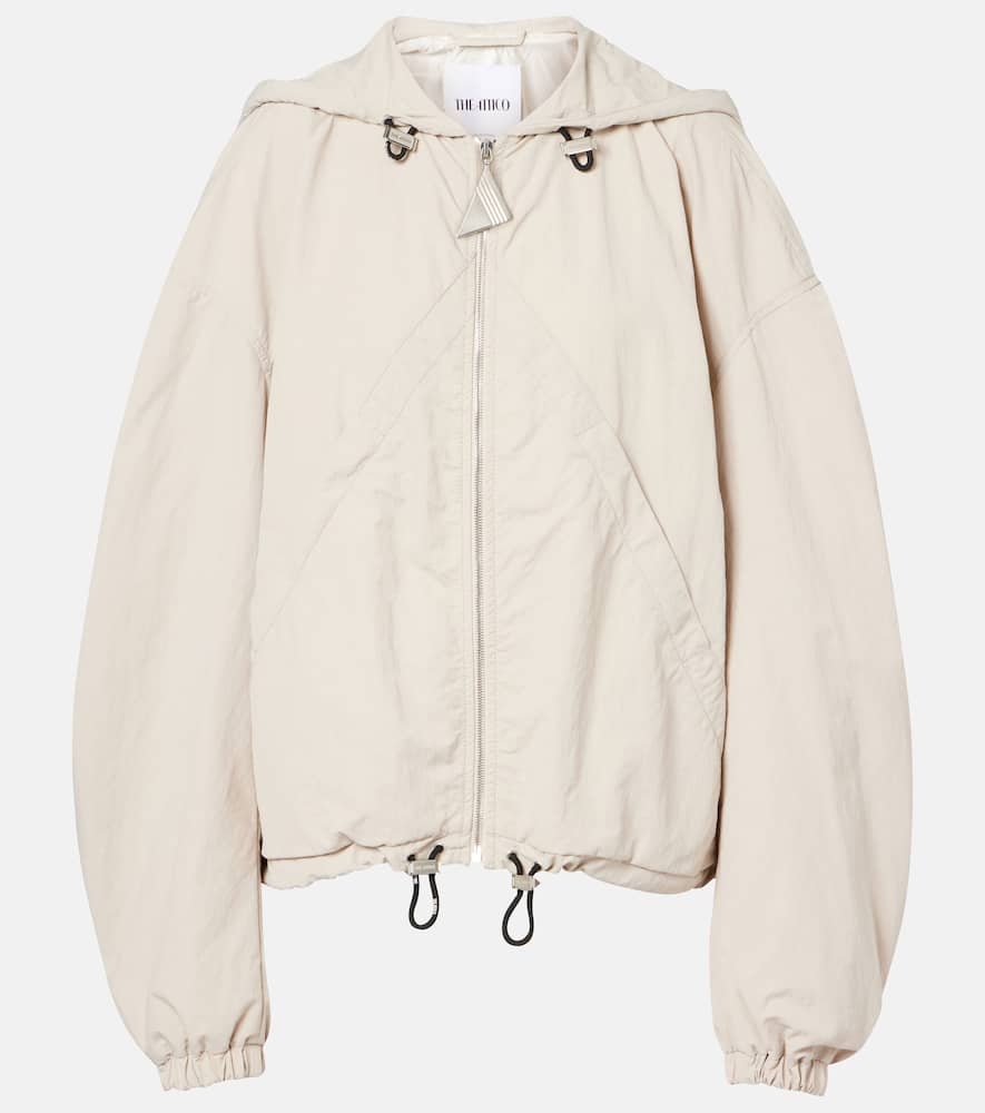 Attico Drawstring Jacket In Gray