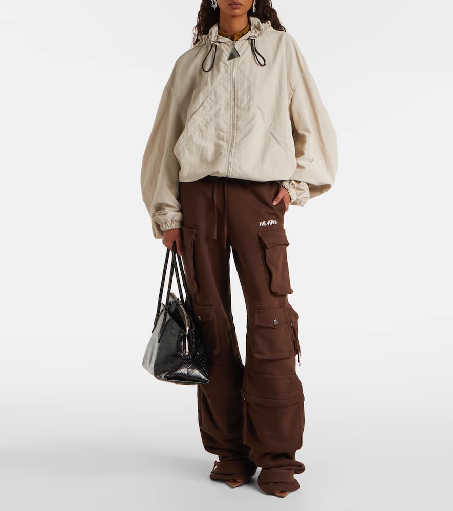 Attico Drawstring Jacket In Gray