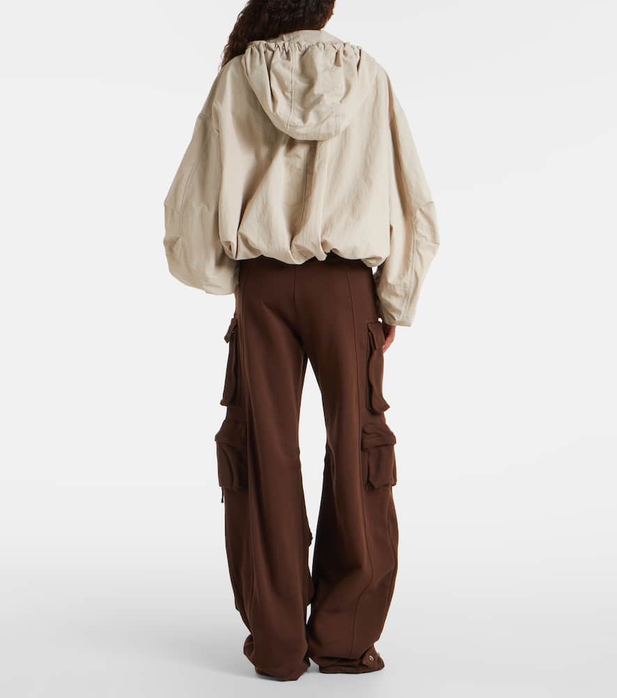 Attico Drawstring Jacket In Gray