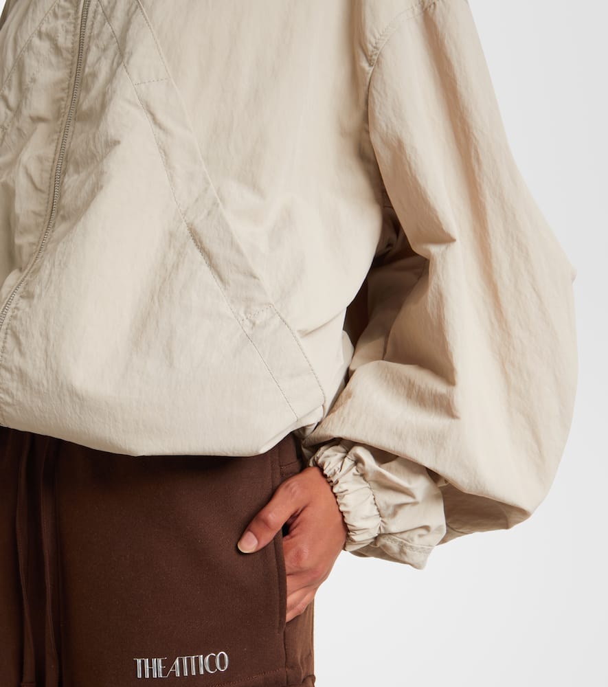 Attico Drawstring Jacket In Gray