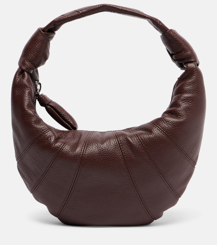 Lemaire Fortune Croissant Mini Leather Shoulder Bag In Brown