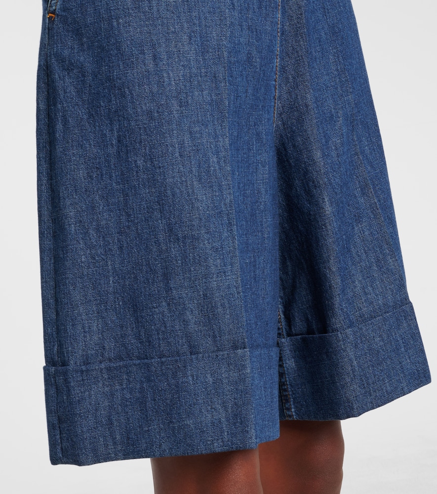  Valentino Valentino Bermuda-shorts Aus Baumwoll-chambray 