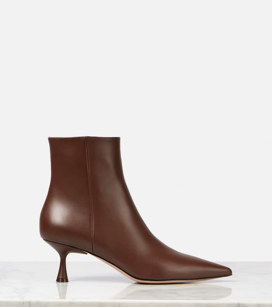 Gianvito Rossi Murray 55 Leather Ankle Boots