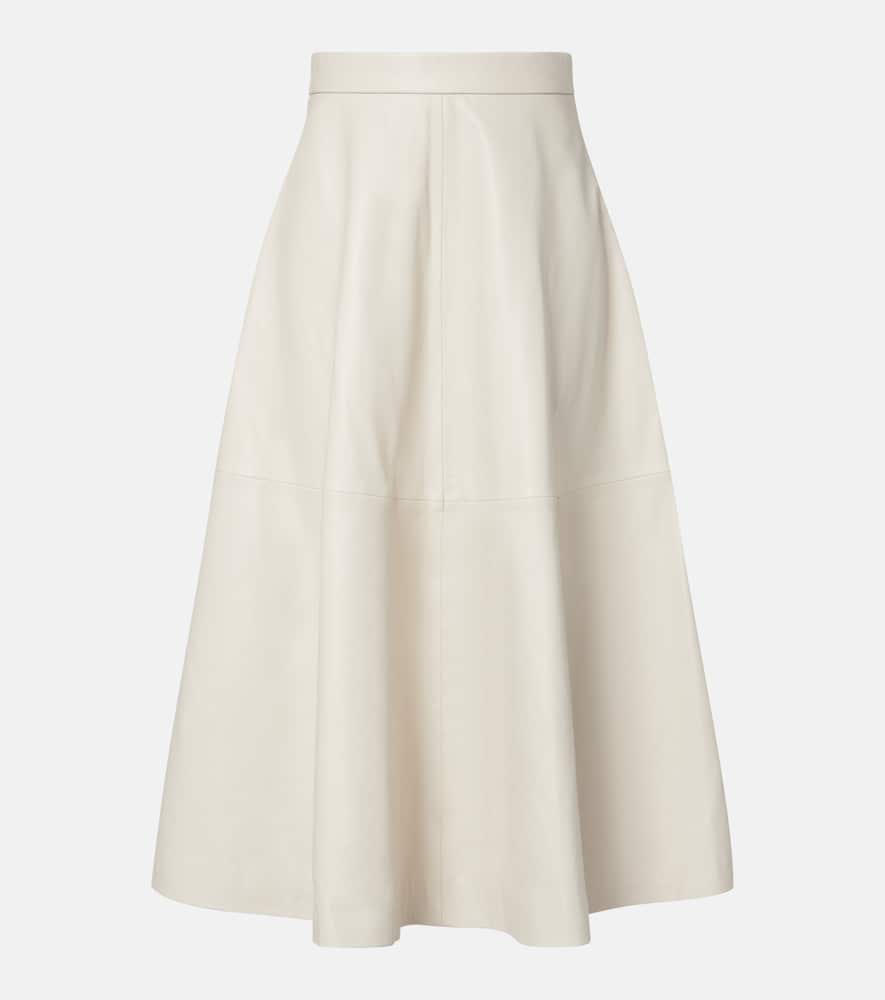 Róhe Leather maxi skirt