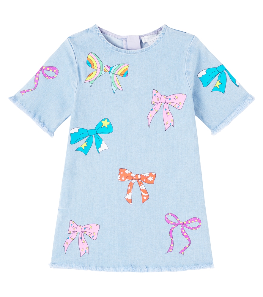 Stella McCartney Kids Printed denim dress　ステラ マッカートニー キッズ プリント デニム ドレス Stella