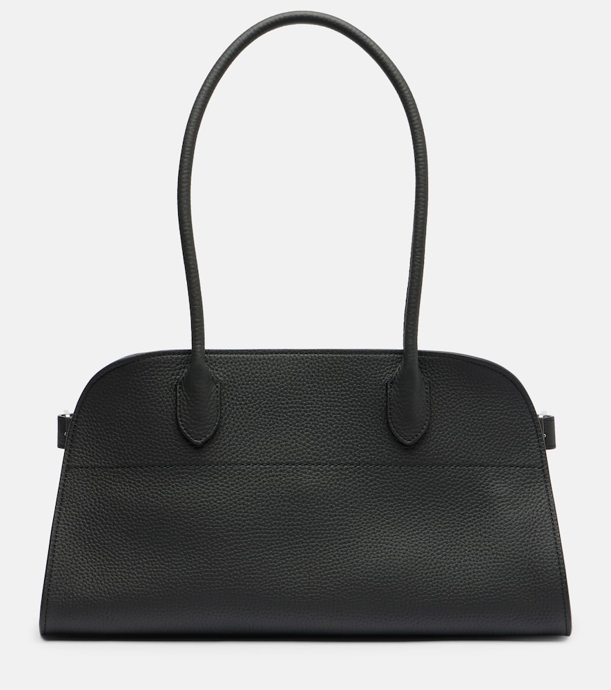 The Row Margaux Medium Leather Tote Bag In Green