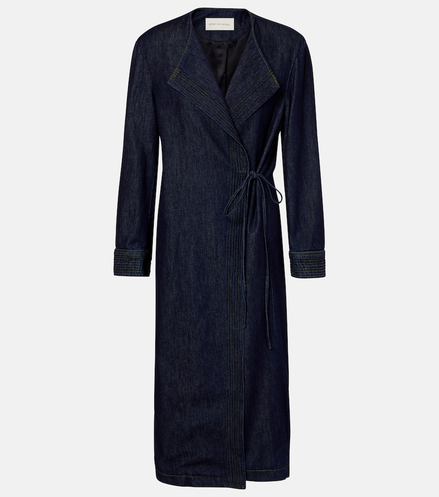 Dries Van Noten Dries Van Noten Denim wrap coat　ドリスヴァンノッテン デニムラップコート