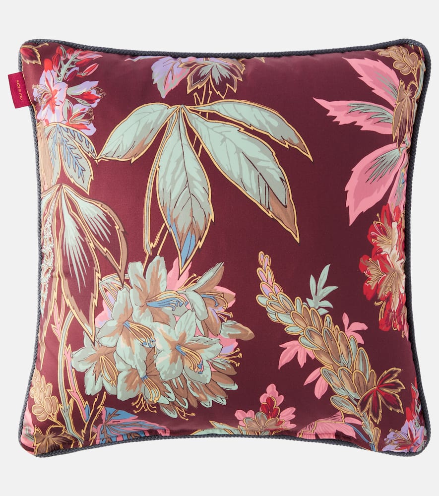 Etro Paisley Cotton Cushion In Multi
