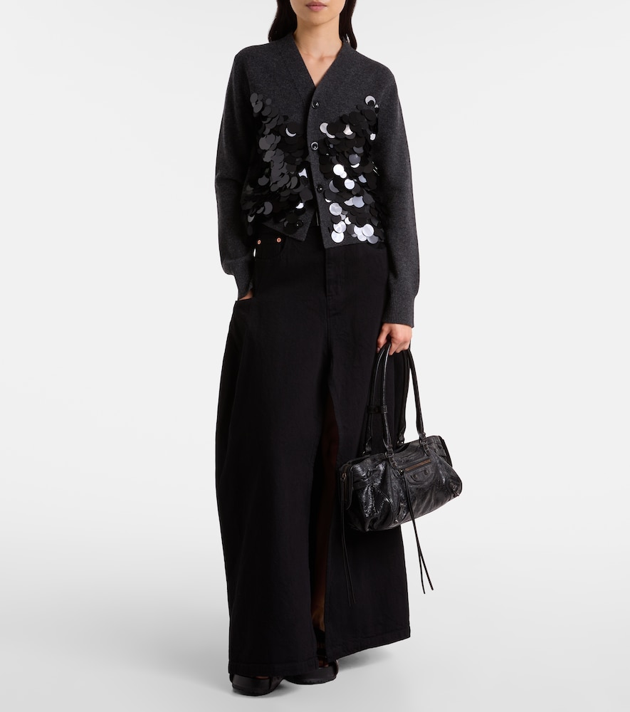 Sacai Denim maxi skirt