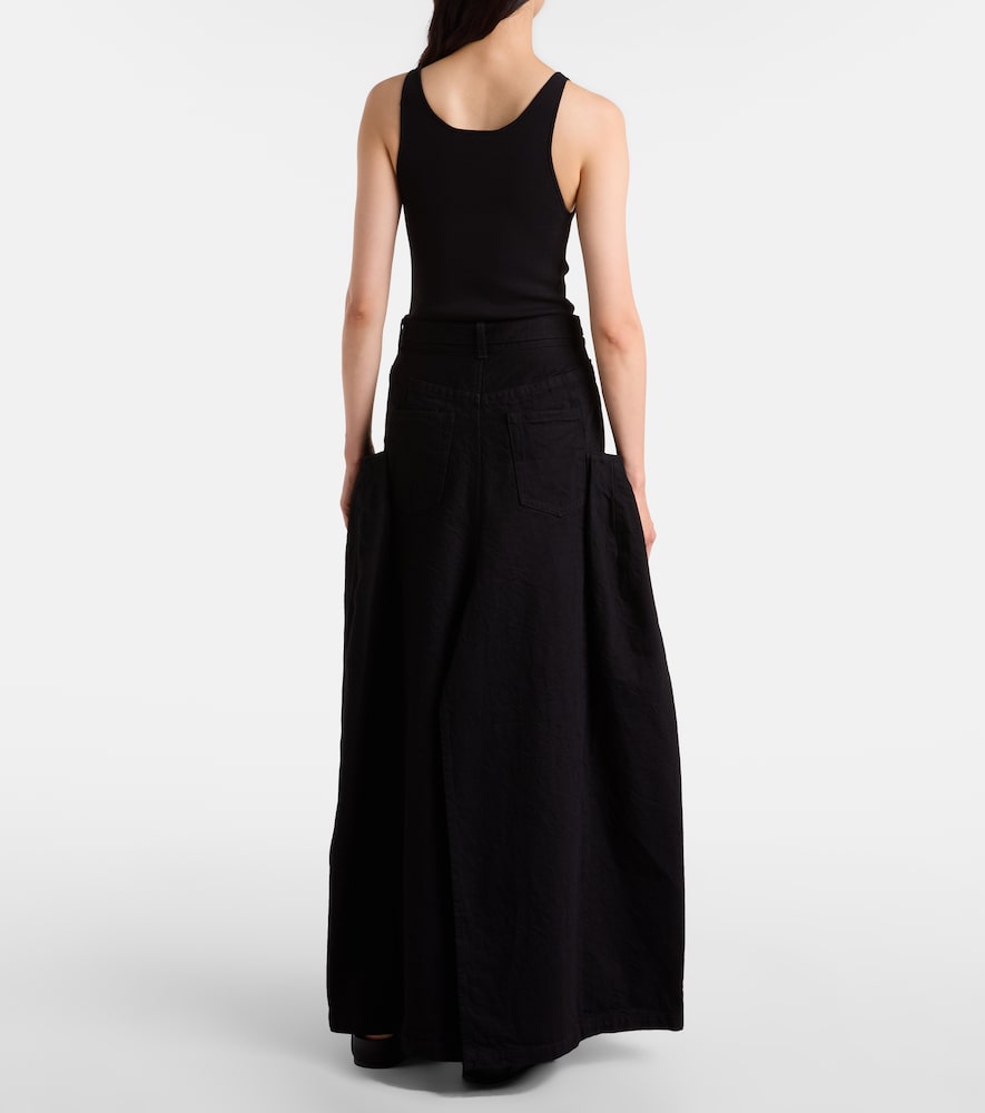  Sacai Sacai Denim Maxi Skirt 