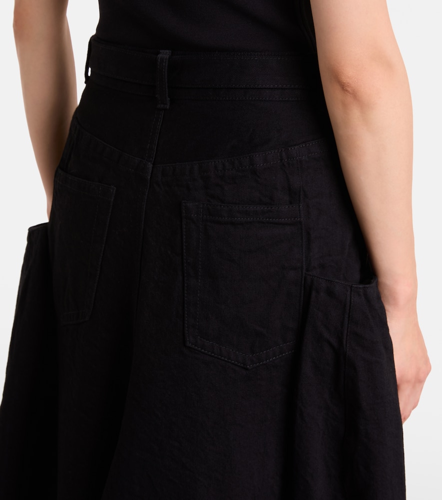  Sacai Sacai Denim Maxi Skirt 