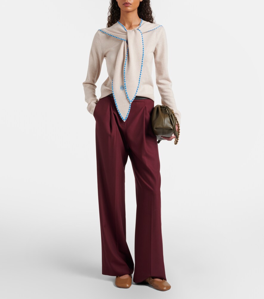 Loewe Scarf-detail wool sweater