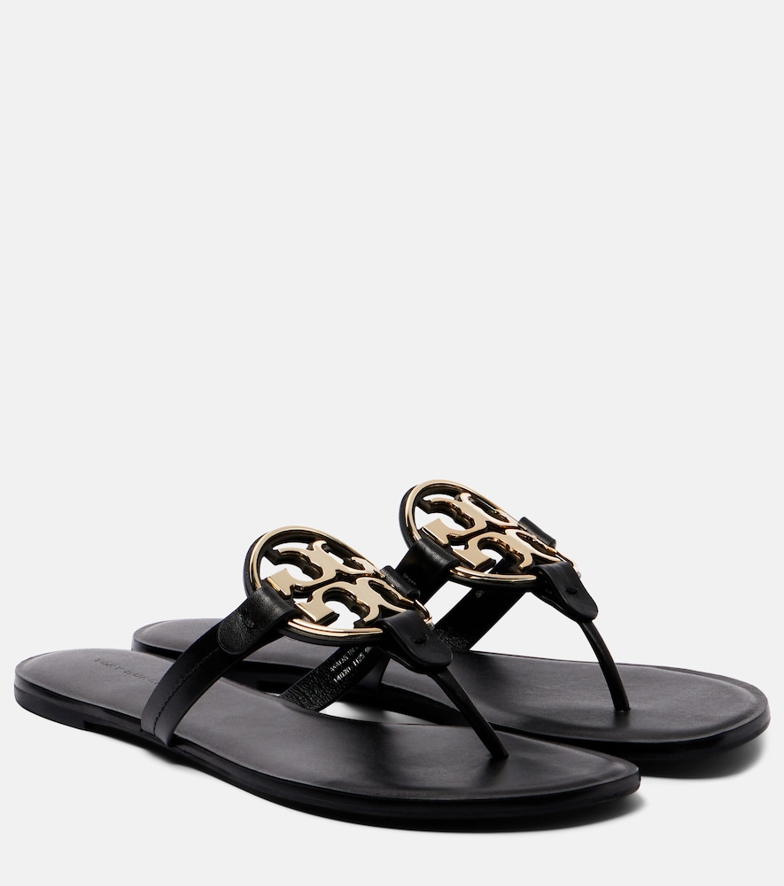 Tory Burch Metal Miller leather thong sandals